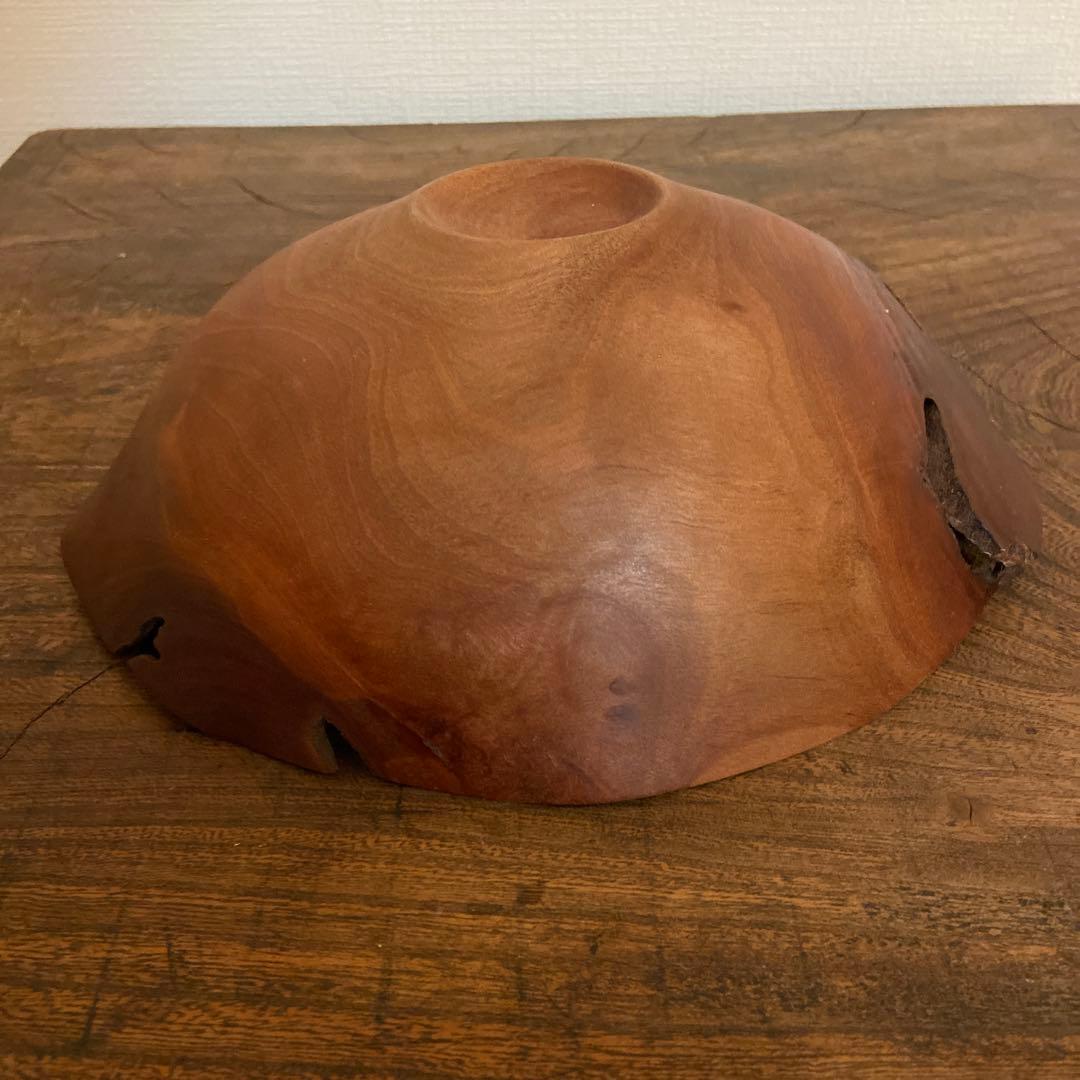 雨晴 個展購入｜木工作家 藤本健 アカギ ウッドボウル｜一点物・希少作