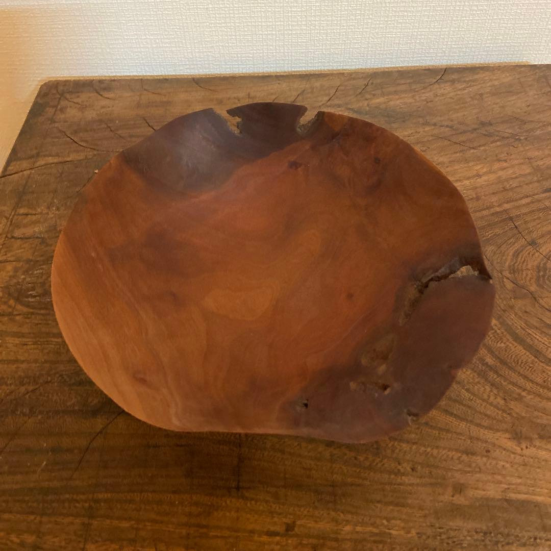 雨晴 個展購入｜木工作家 藤本健 アカギ ウッドボウル｜一点物・希少作