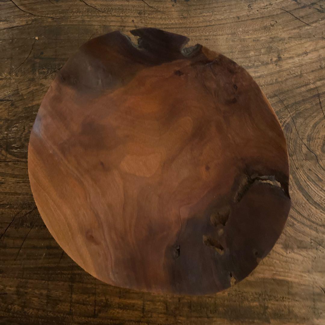 雨晴 個展購入｜木工作家 藤本健 アカギ ウッドボウル｜一点物・希少作