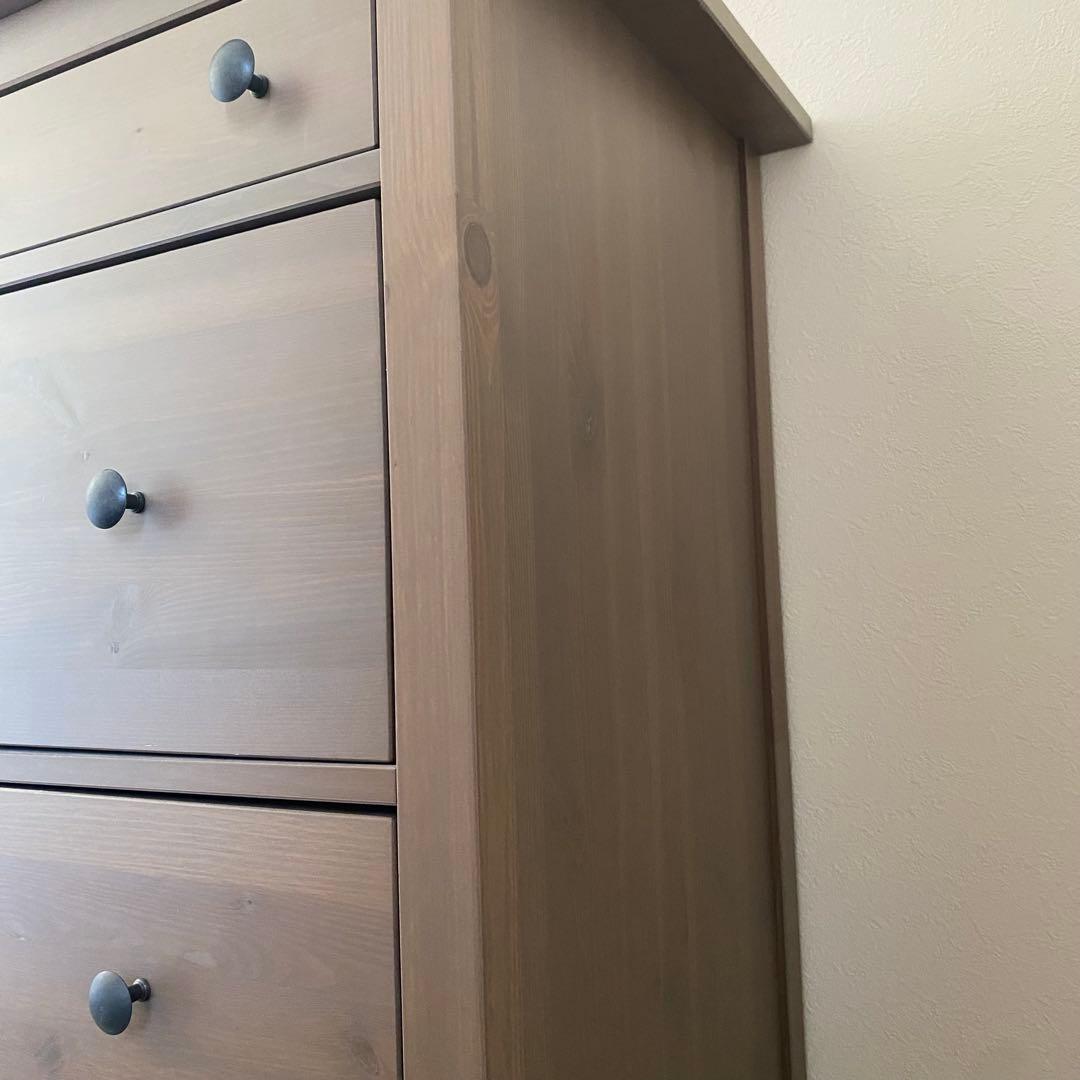 IKEA ヘムネス　チェスト　タンス　木製　5段　アンティーク　北欧　大容量