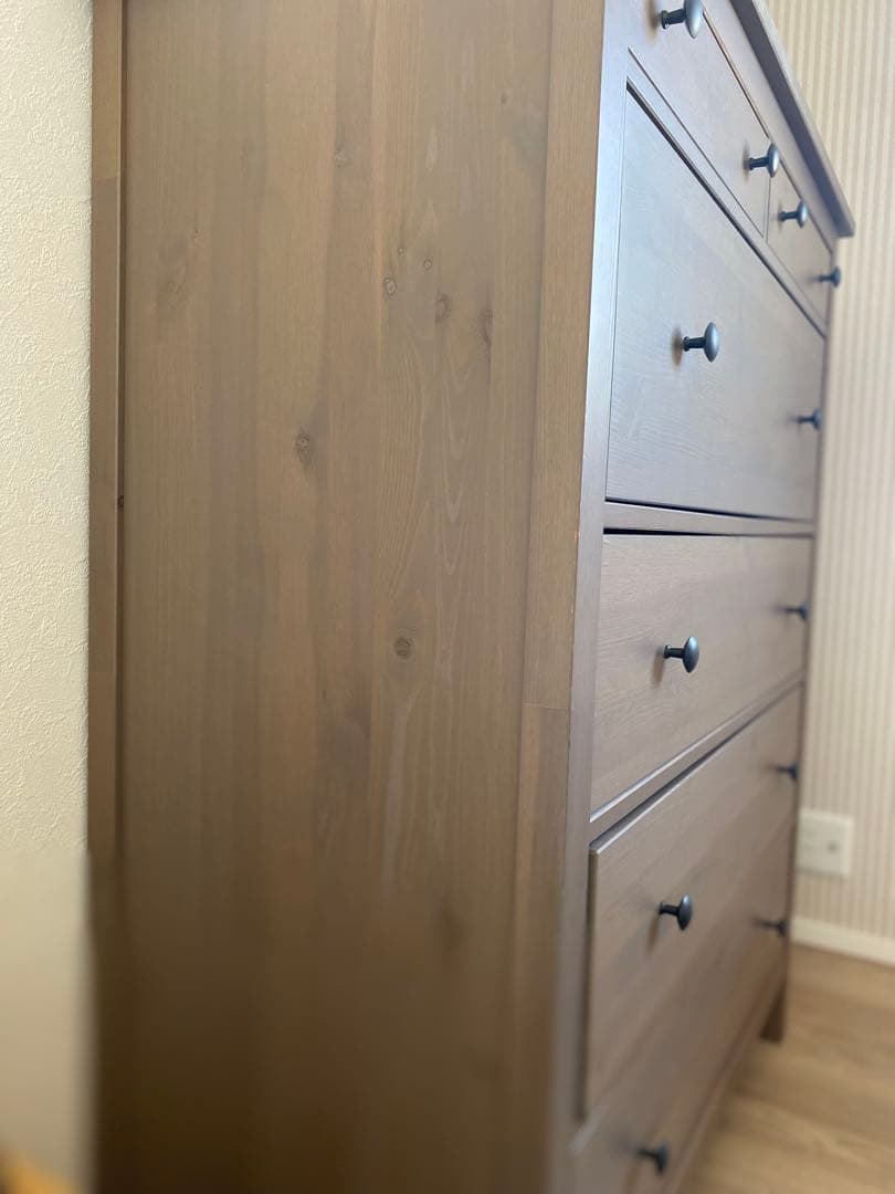 IKEA ヘムネス　チェスト　タンス　木製　5段　アンティーク　北欧　大容量