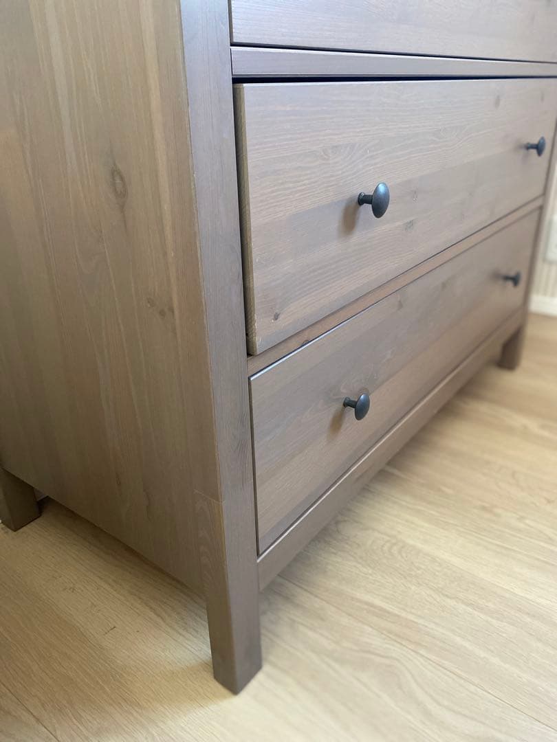 IKEA ヘムネス　チェスト　タンス　木製　5段　アンティーク　北欧　大容量