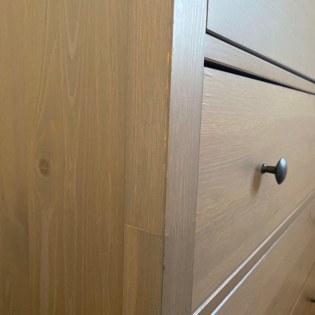 IKEA ヘムネス　チェスト　タンス　木製　5段　アンティーク　北欧　大容量