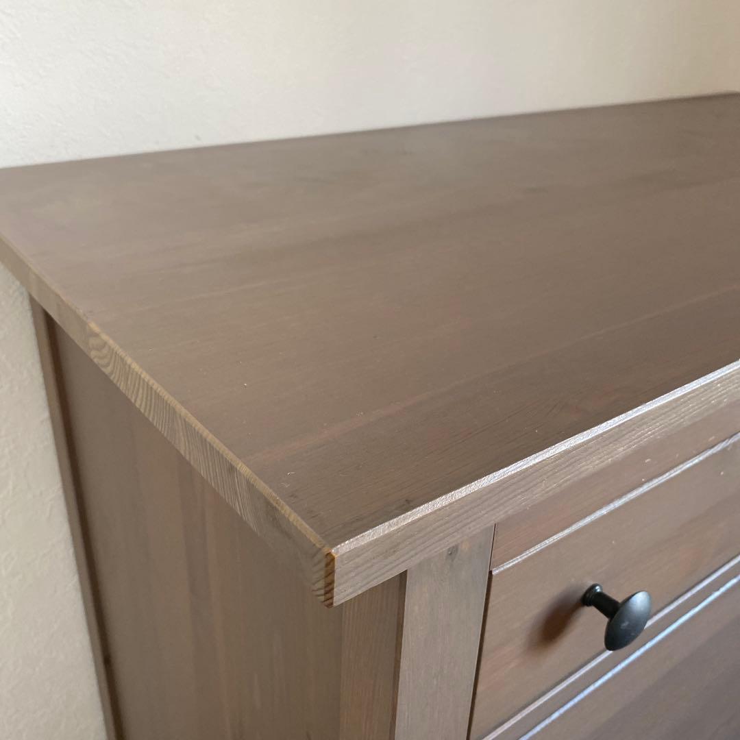 IKEA ヘムネス　チェスト　タンス　木製　5段　アンティーク　北欧　大容量