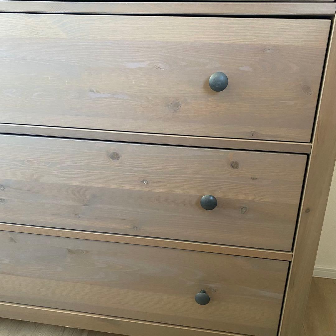 IKEA ヘムネス　チェスト　タンス　木製　5段　アンティーク　北欧　大容量