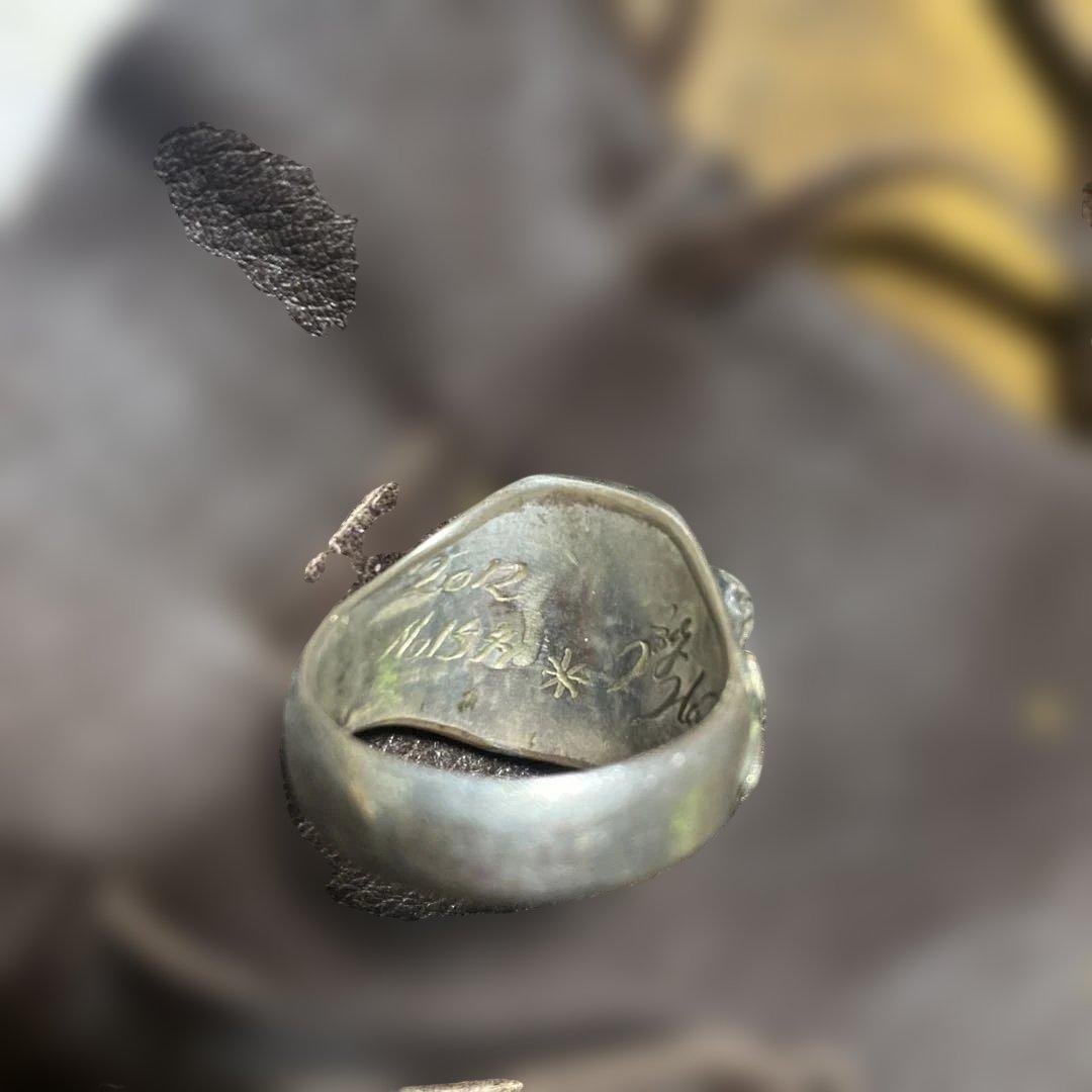 BIG HAND ブラックスター　リング￼ カード　袋付き！