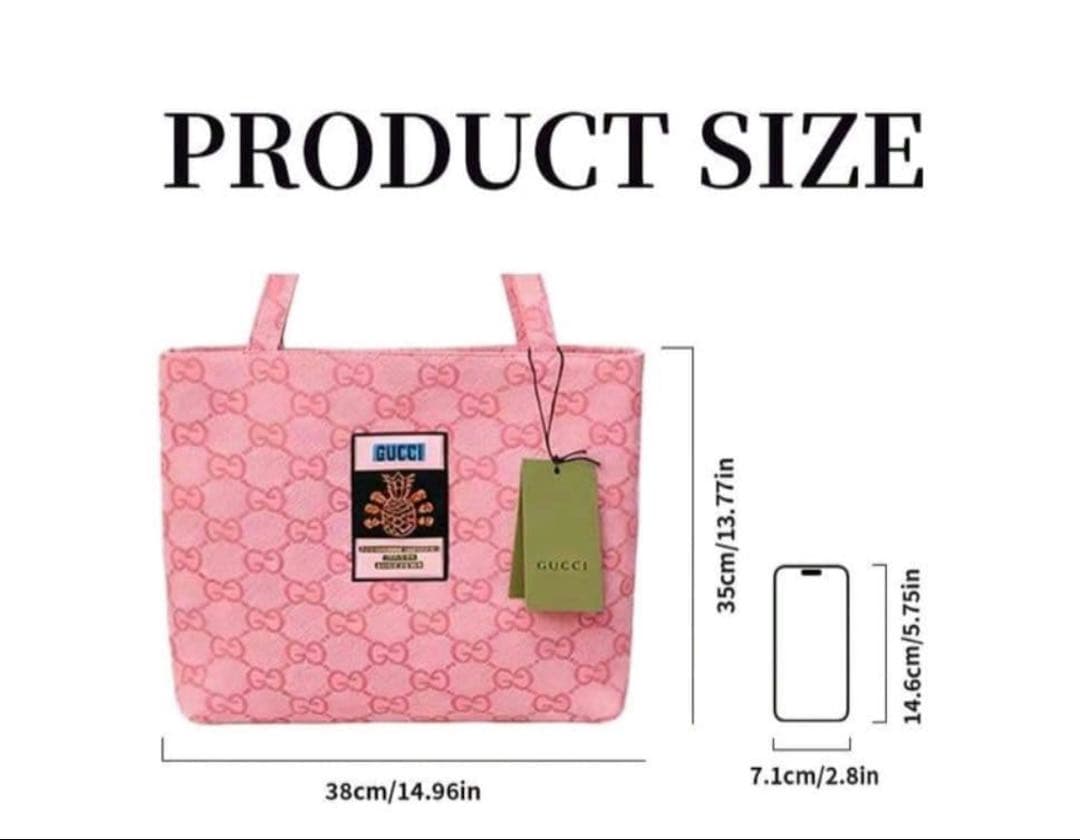 GUCCI ロゴトートバッグ ノベルティ ピンク