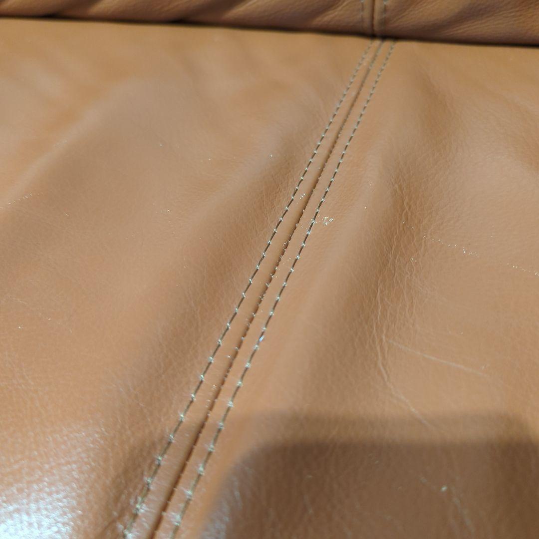 期間限定【定価25万円｜東京インテリア 高級本革2人掛ソファ｜キャメルブラウン】