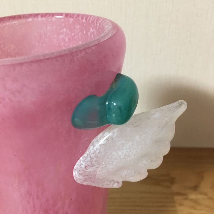 ガラス製　長靴型　花瓶　フラワーベース　オブジェ