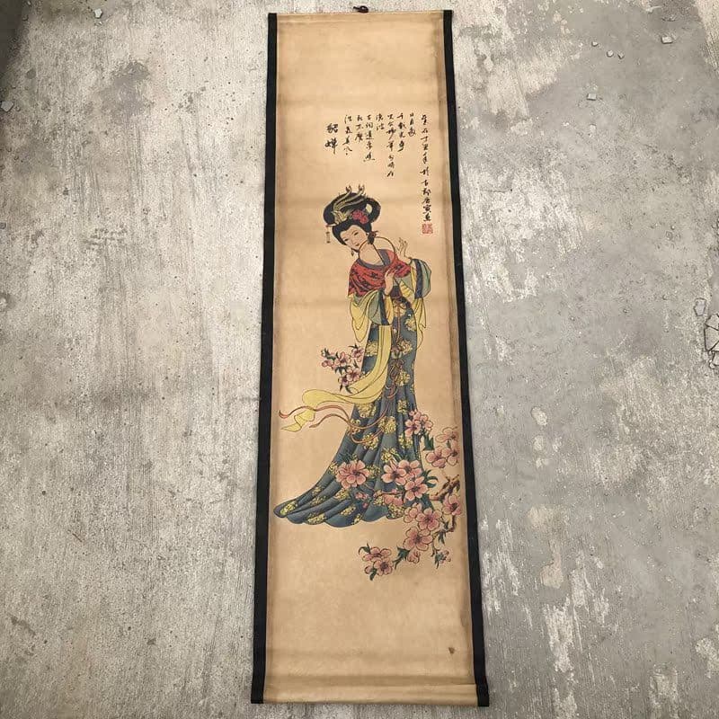 四大美女画像   書道具  文房具