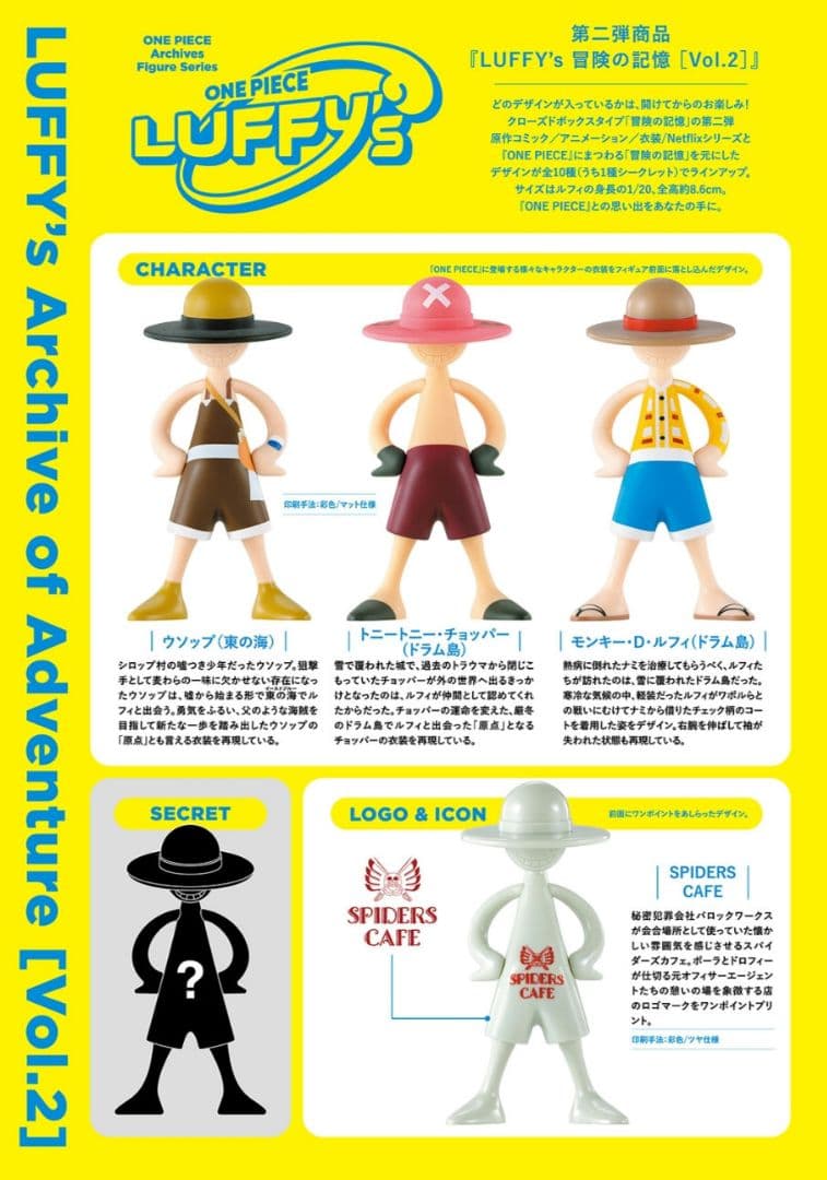 LUFFY's　冒険の記憶　vol.2　3BOX　ワンピース　フィギュア　ルフィ