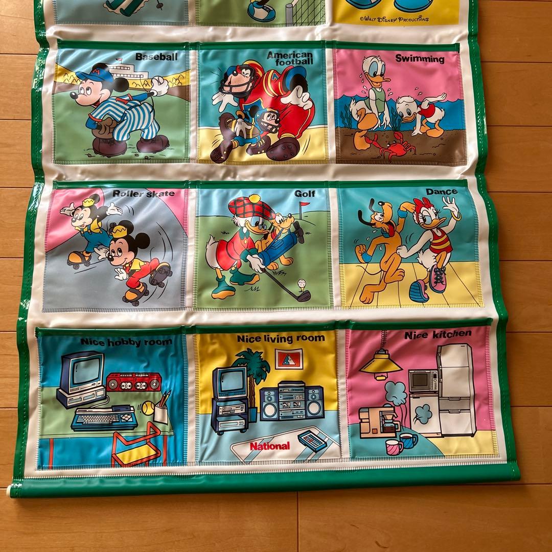 ディズニー　ナショナル　タペストリー　ウォールポケット収納　 ノベルティ　レトロ