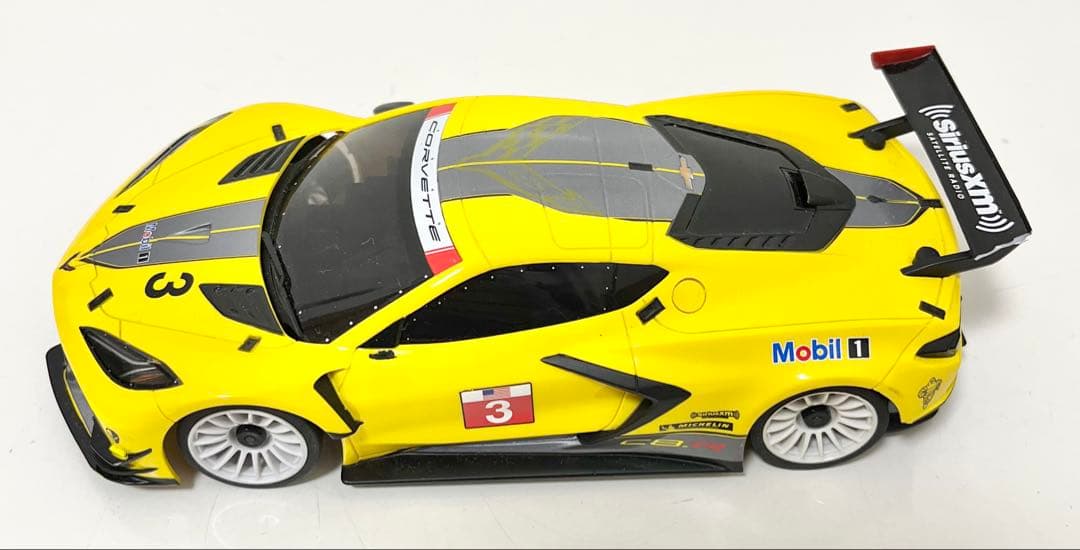 京商　シボレー コルベット C8.R イエロー シャーシ セット ミニッツ
