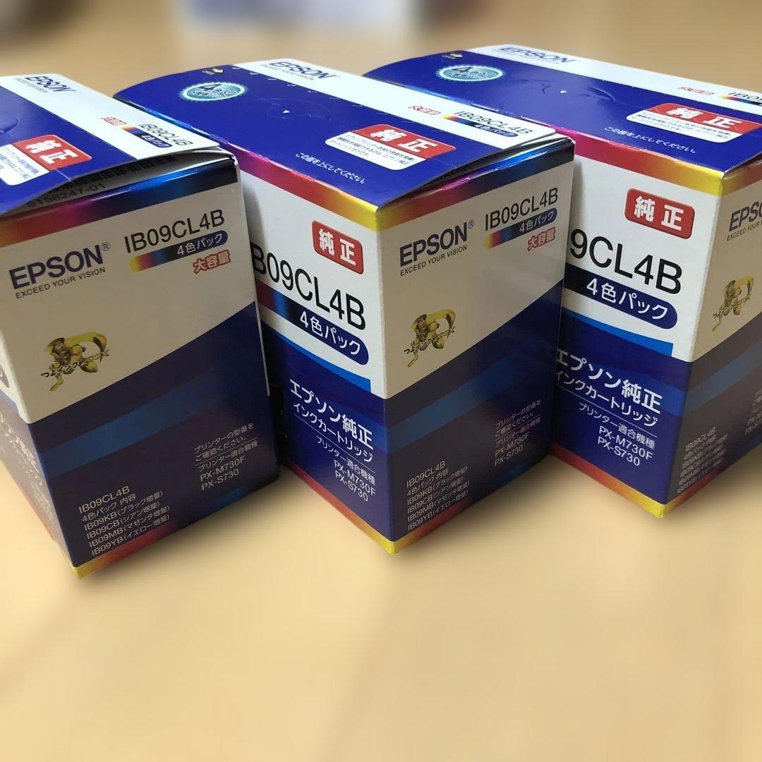 EPSON IB09CL4B 4色パック インクカートリッジ 3個セット