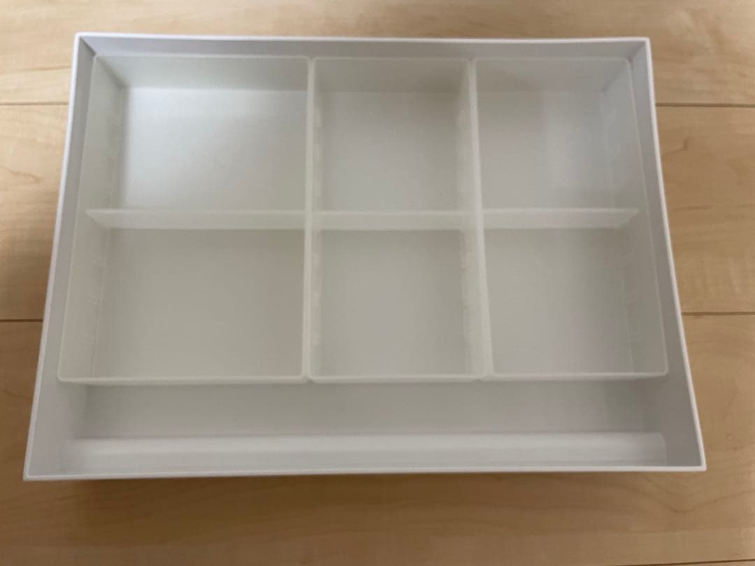 無印良品　ポリプロピレンケース引出式・横ワイド　ポリプロピレンデスク内整理トレー