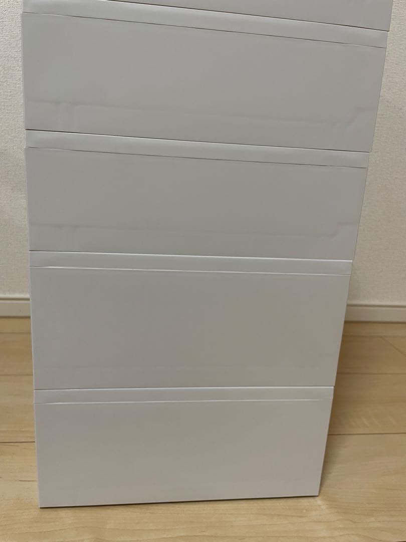 無印良品　ポリプロピレンケース引出式・横ワイド　ポリプロピレンデスク内整理トレー