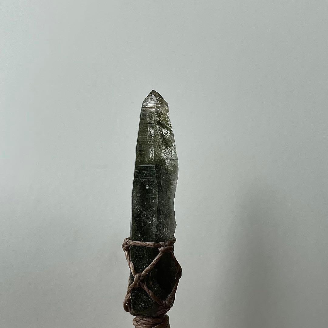 ヒマラヤ水晶 ガネッシュヒマール 緑泥石 ＊マクラメペンダント ネックレス 57