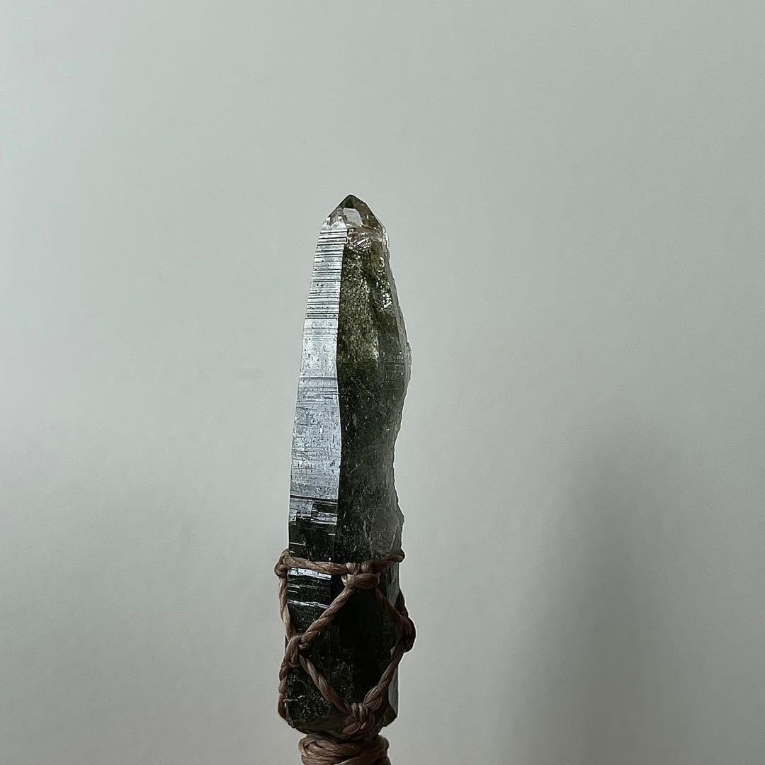 ヒマラヤ水晶 ガネッシュヒマール 緑泥石 ＊マクラメペンダント ネックレス 57