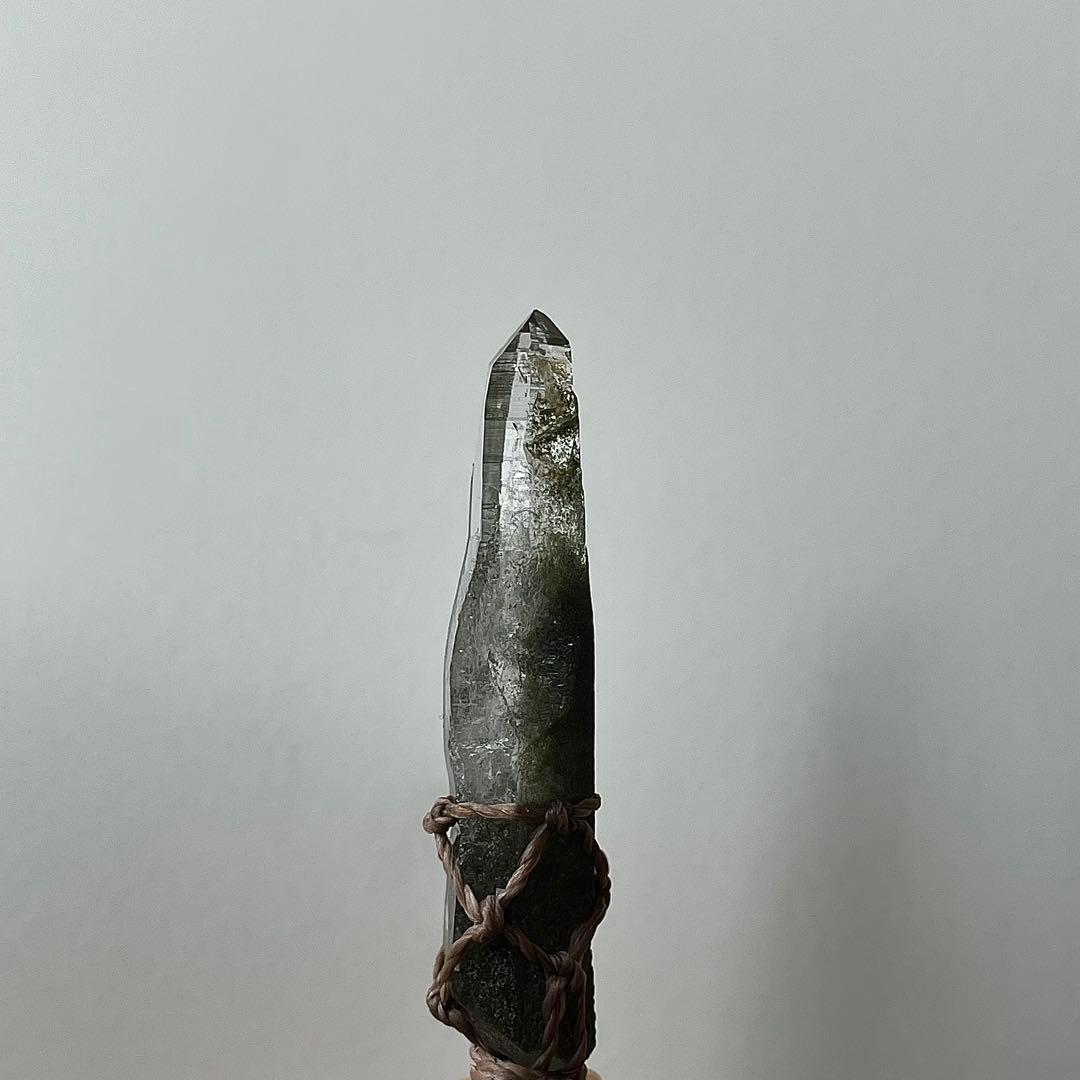 ヒマラヤ水晶 ガネッシュヒマール 緑泥石 ＊マクラメペンダント ネックレス 57