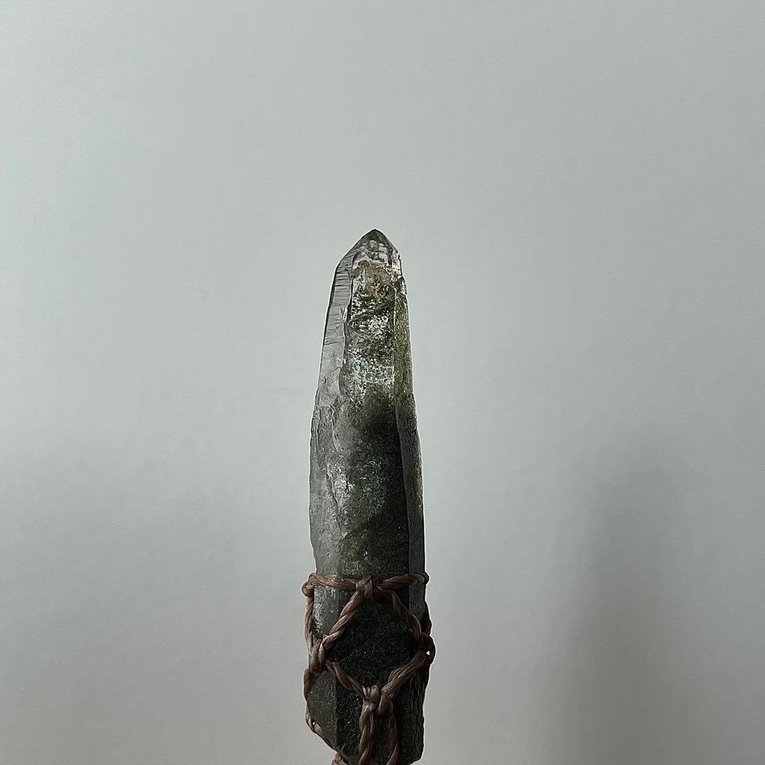 ヒマラヤ水晶 ガネッシュヒマール 緑泥石 ＊マクラメペンダント ネックレス 57