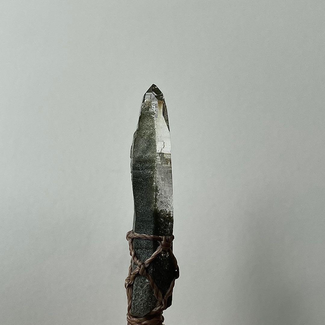 ヒマラヤ水晶 ガネッシュヒマール 緑泥石 ＊マクラメペンダント ネックレス 57