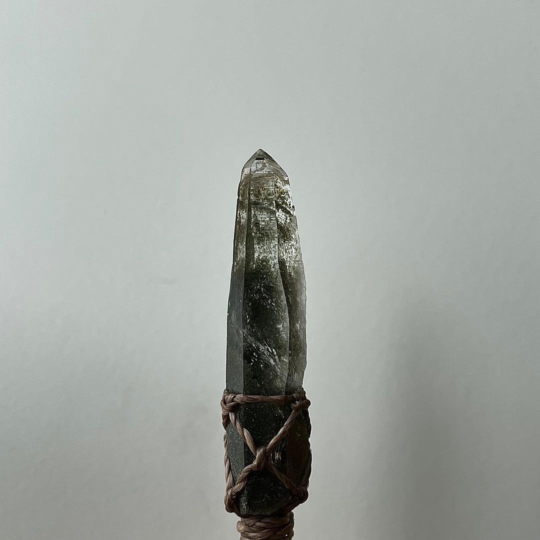 ヒマラヤ水晶 ガネッシュヒマール 緑泥石 ＊マクラメペンダント ネックレス 57