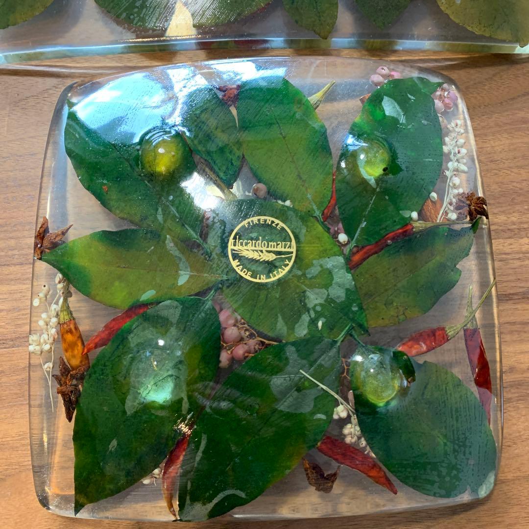 ❤️riccardo marzi❤️リカルドフィレンツェイタリア製スクエア皿プレート