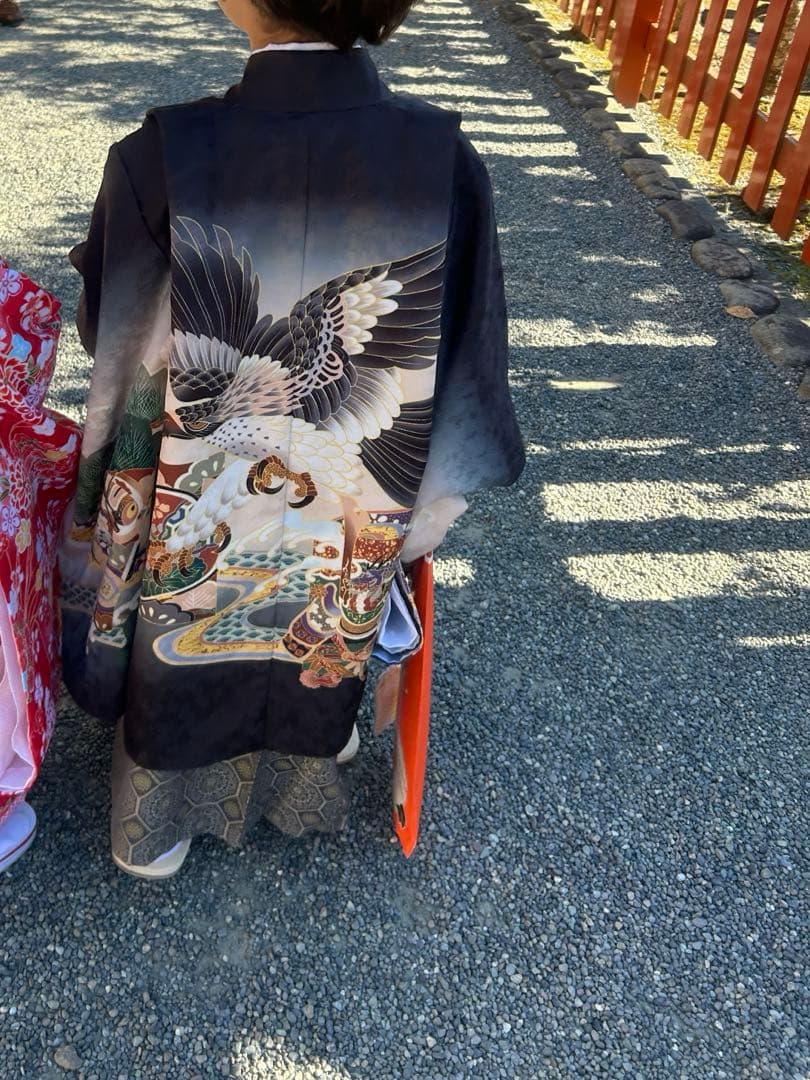 七五三 5歳 男の子 フルセット 子供着物 黒 袴