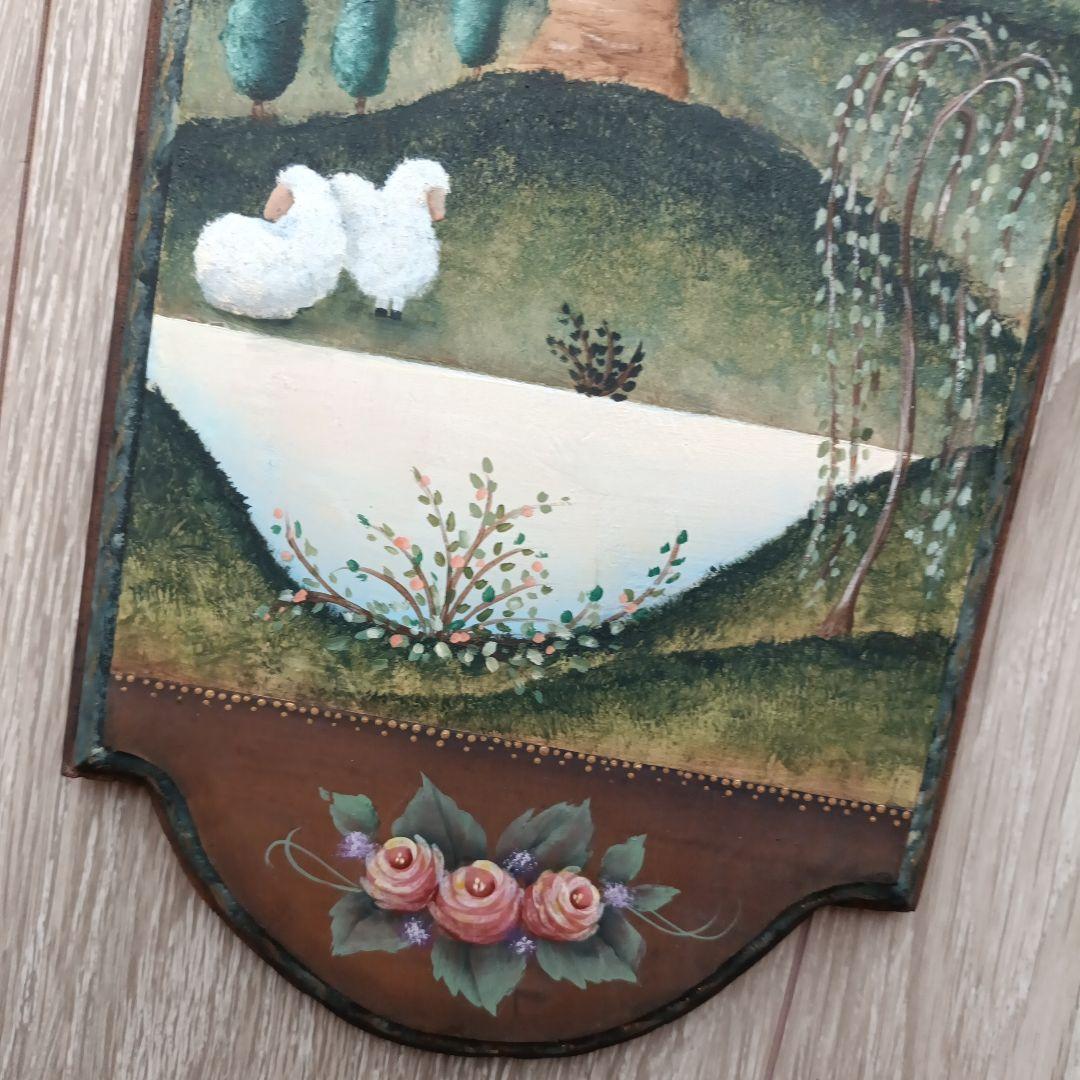 トールペイント作品…専用-風景画のプレート