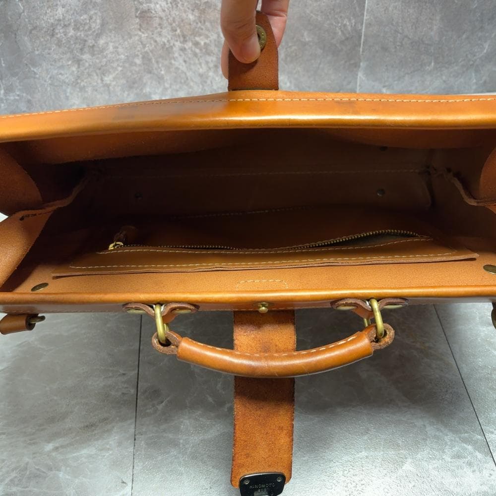 特注 2way HERZ ソフト ダレス バッグ ブラウン ドクターズ 鍵付き