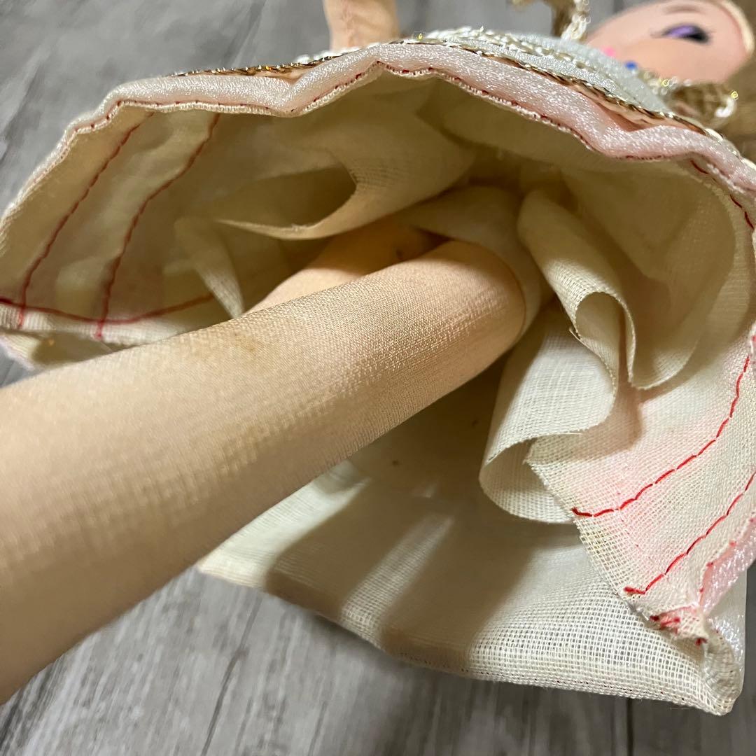 3F 【希少・昭和レトロ】ポーズ人形 当時物 金髪 サテンワンピ 昭和レトロ