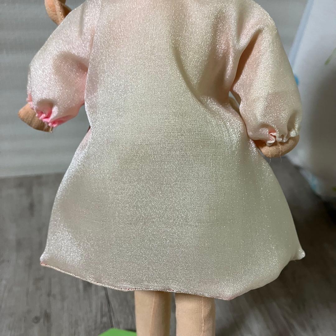 3F 【希少・昭和レトロ】ポーズ人形 当時物 金髪 サテンワンピ 昭和レトロ