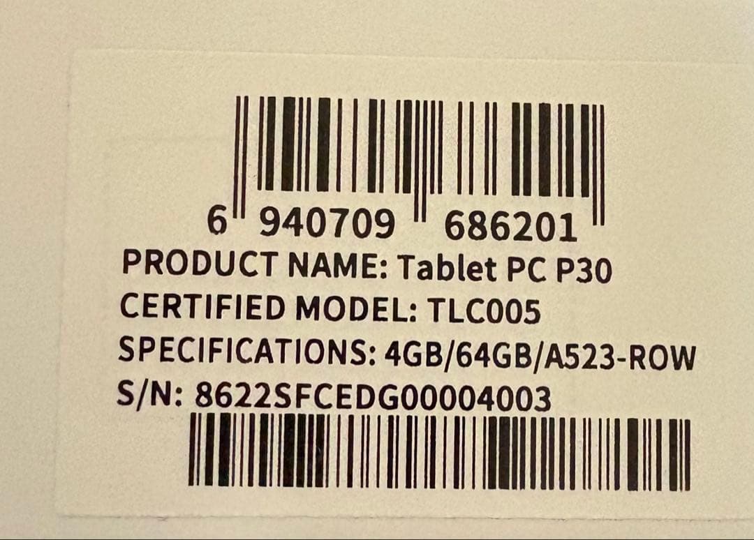 y*k様 動作確認のみのほぼ新品‼️TECLAST P30 10インチタブレット