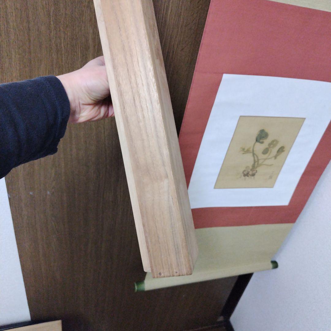 日本画 掛軸 植物の絵画