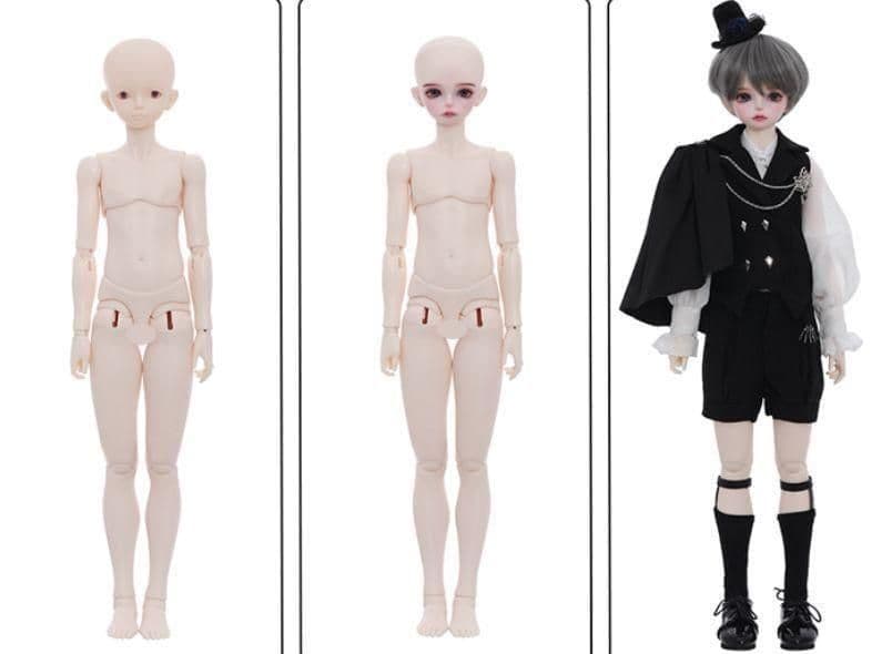 WH998 bjd 1/4 ドール本体 Heron 球体関節人形 ハンドメイド