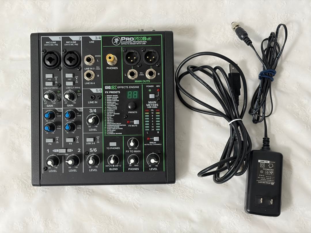MACKIE PROFX6v3 6チャンネル エフェクトミキサー