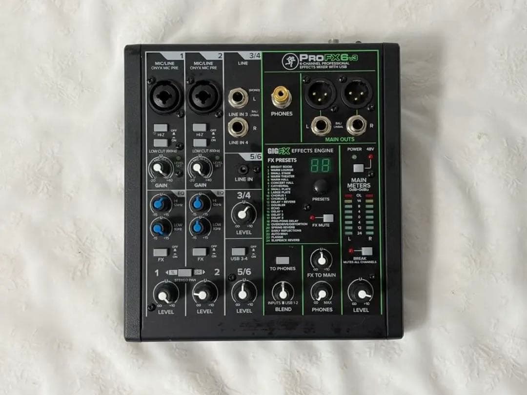 MACKIE PROFX6v3 6チャンネル エフェクトミキサー