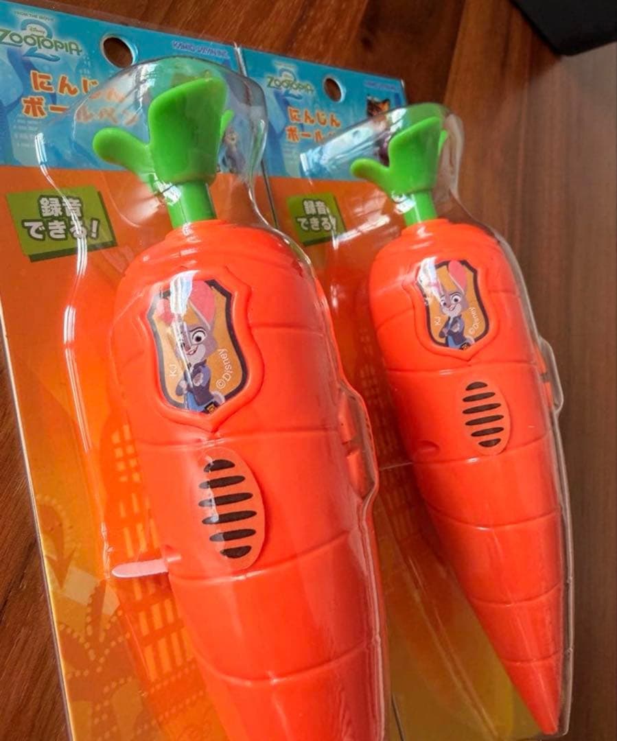 ズートピア2 にんじんペン【新品未開封】録音機能付　2本セット