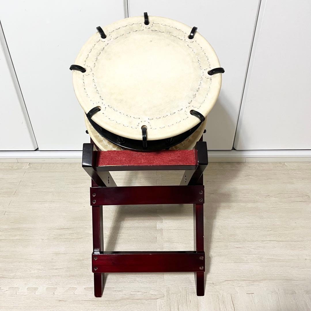締太鼓 ボルト締め 和太鼓 立奏台付き