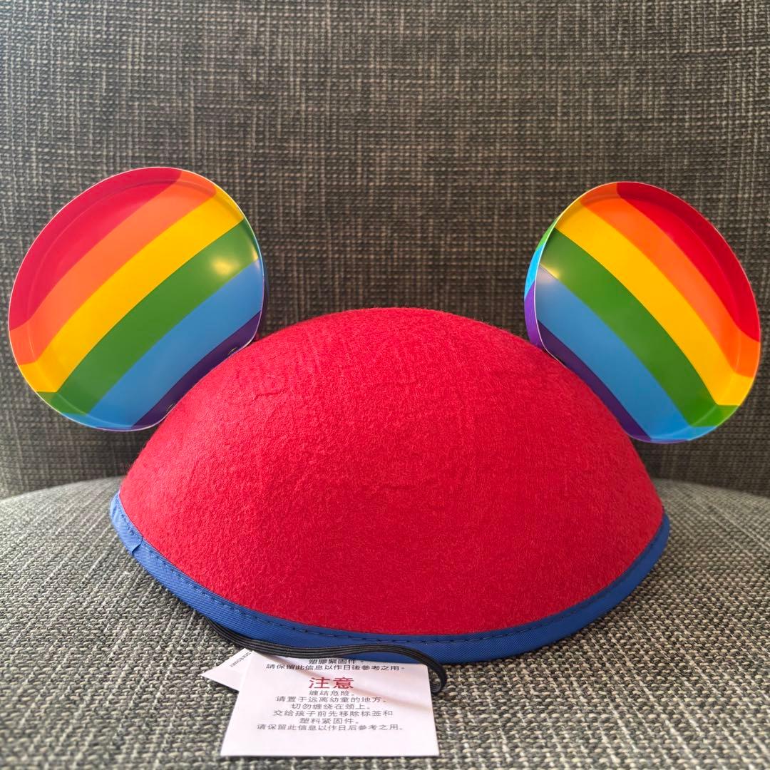 タグ付き アメリカ ディズニー ミッキー レインボー イヤーハット イヤハ 海外