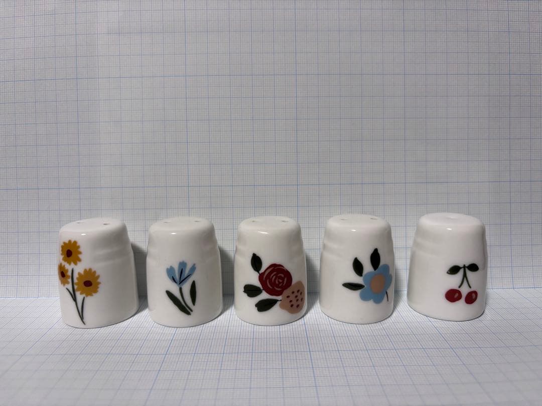 マタノアツコ・未使用ペッパー&ソルト入れ・陶器製7個