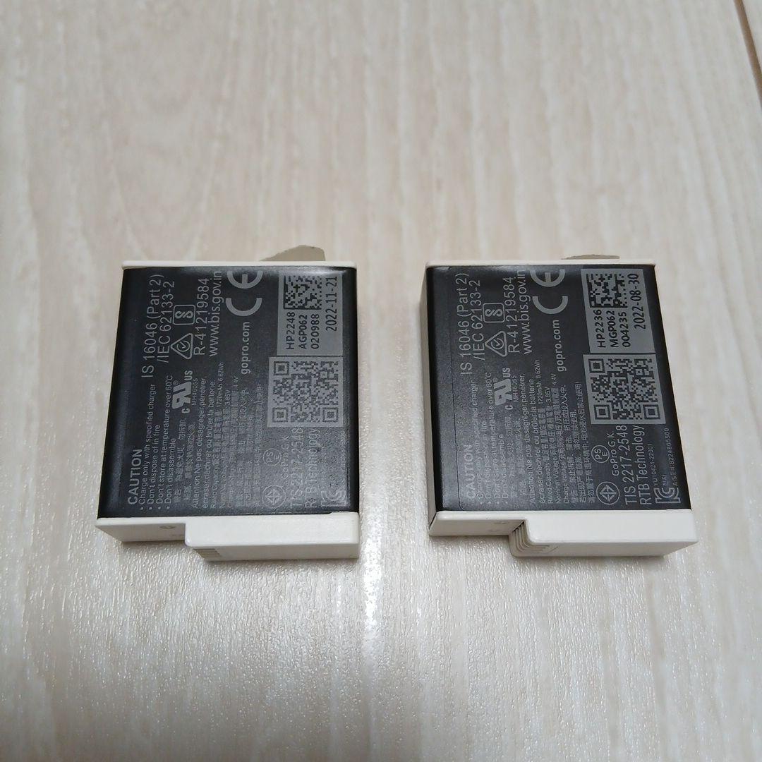「美品」　ゴープロ GOPRO Enduroバッテリー　 HERO 2個セット