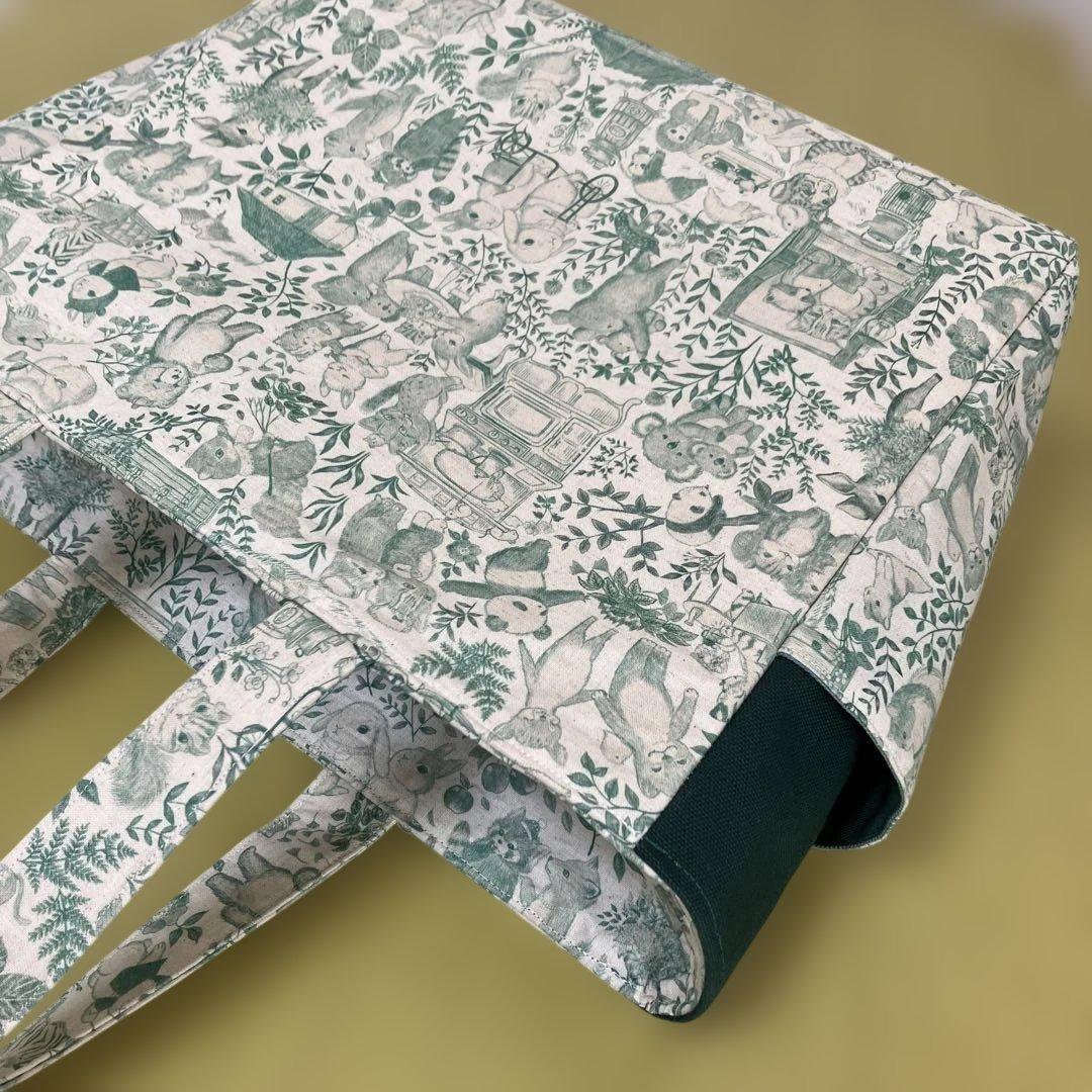 ユキエモン　冬支度　スクエアトートバック　キャリーオン　横35×縦30×マチ13