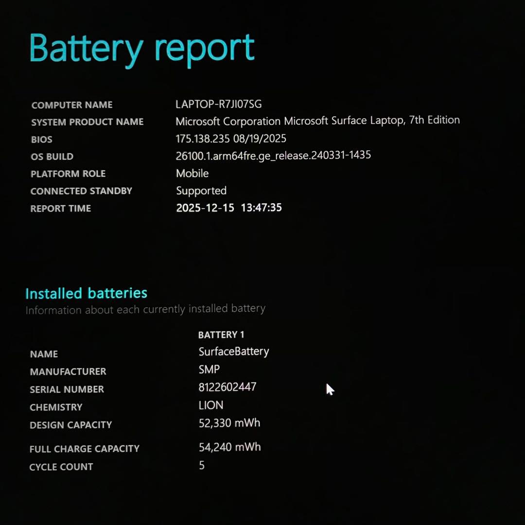 【新品】 Surface Laptop 第7世代16G/512G Office