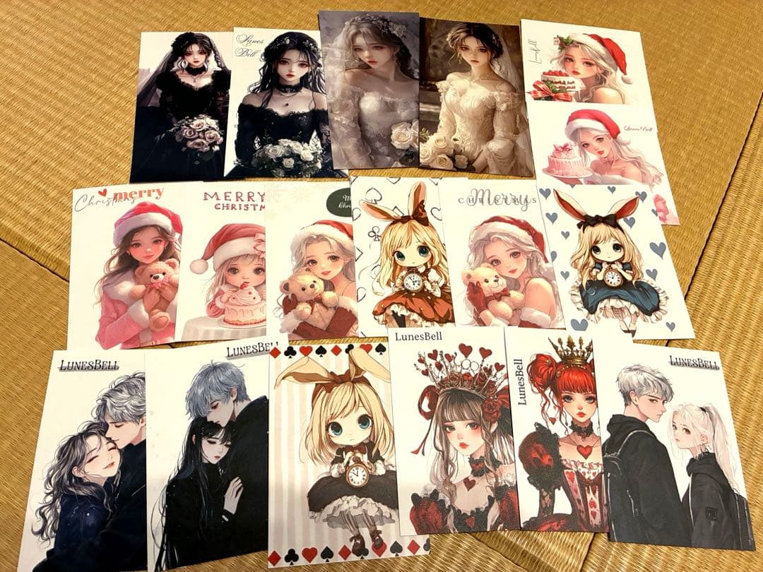 【W】コラージュ素材や雑貨など大量！紙もの ステッカー マステ ケース