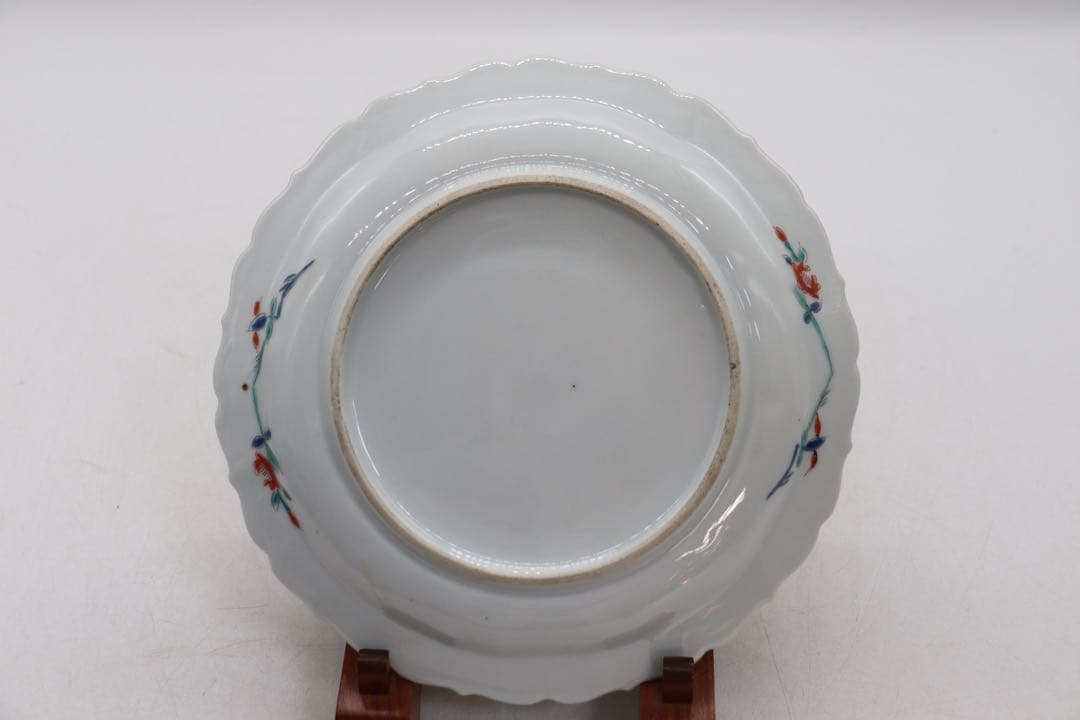 柿右衛門　梅紋　花口　大皿　送料込み269322