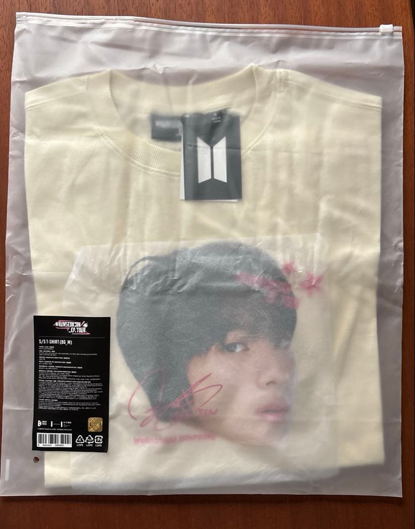 【JIN】公式　顔TシャツS/S T-Shirt (Beige) Mサイズ