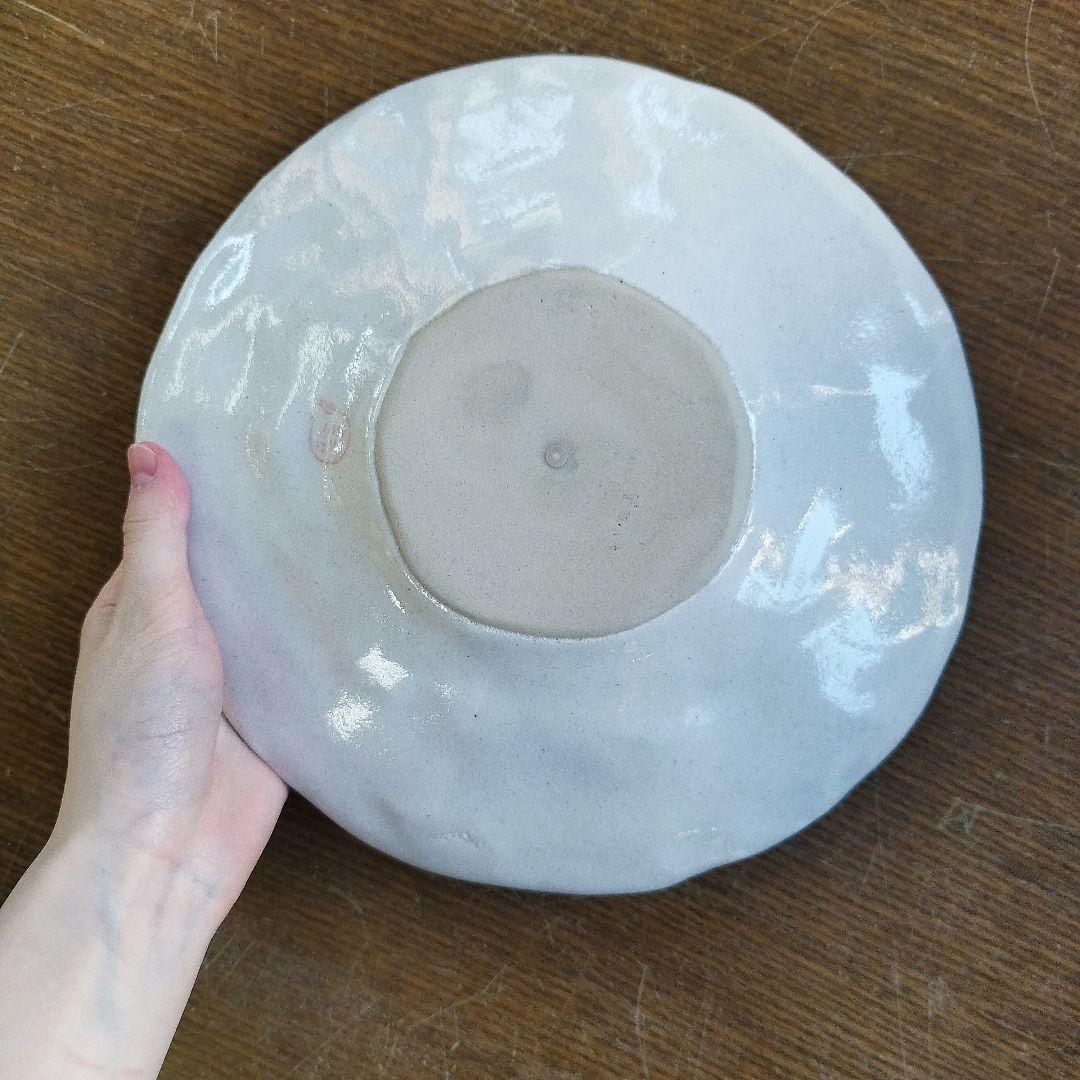 【新品・未使用】工房ゆずりは　釉彩ローズ　パスタ皿　カレー皿　陶器　食器　料理