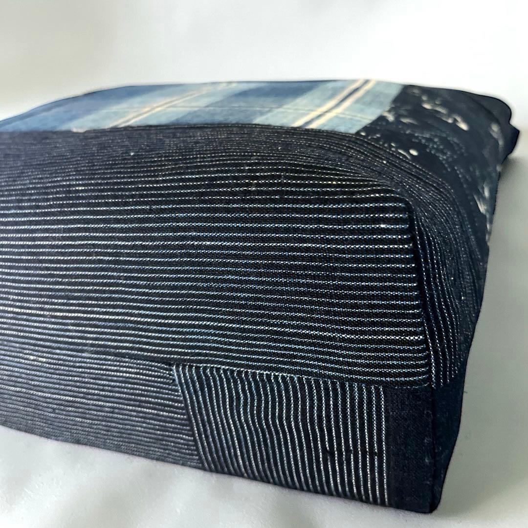 【一点物】ジャパンブルーが美しい藍染古布パッチワークトートバッグ