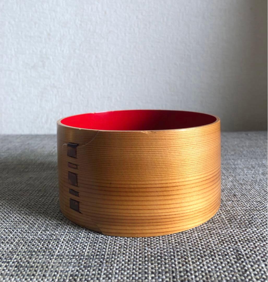 秋田 大館 曲げわっぱ 弁当箱 内朱 朱塗